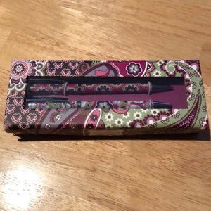 NWT Pen & Pencil Set - Very Berry Paisley